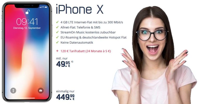 iPhone X Handyvertrag! TopDeal im besten