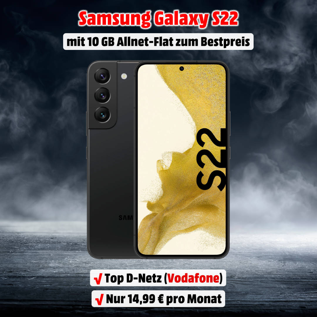 Samsung Galaxy S22 mit Vertrag zum Bestpreis